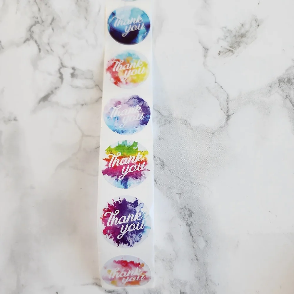 100 Thank You Stickers